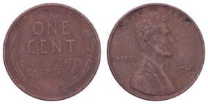 UNITED STATES OF AMERICA 1 cent 1941 / Lincoln Wheat Cent / VF