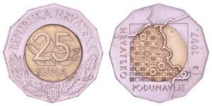 CROATIA 25 kuna 1997 / Danube Region / XF