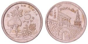 SPAIN 5 pesetas 1996 / La Rioja / XF