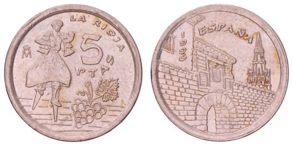 SPAIN 5 pesetas 1996 / La Rioja / XF