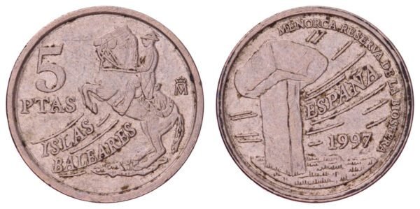 SPAIN 5 pesetas 1997 / Islas Baleares / VF