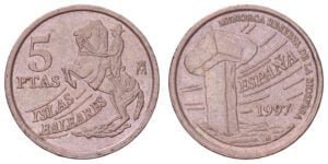 SPAIN 5 pesetas 1997 / Islas Baleares / VF