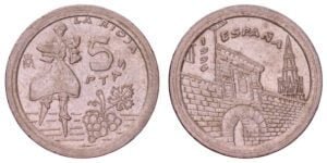SPAIN 5 pesetas 1996 / La Rioja / VF