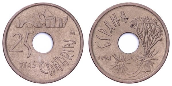 SPAIN 25 pesetas 1994 / Canary Islands / VF