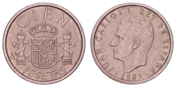 SPAIN 10 pesetas 1989 VF