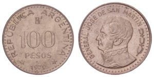 ARGENTINA 100 pesos 1979 XF