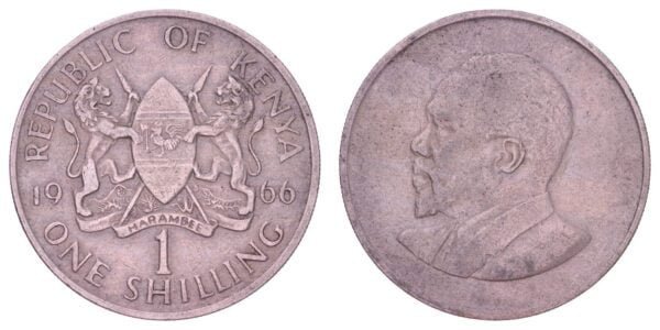 KENYA 1 shilling 1966 VF