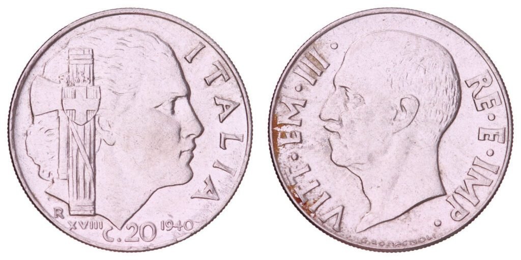 ITALY 20 centesimi 1940 VF