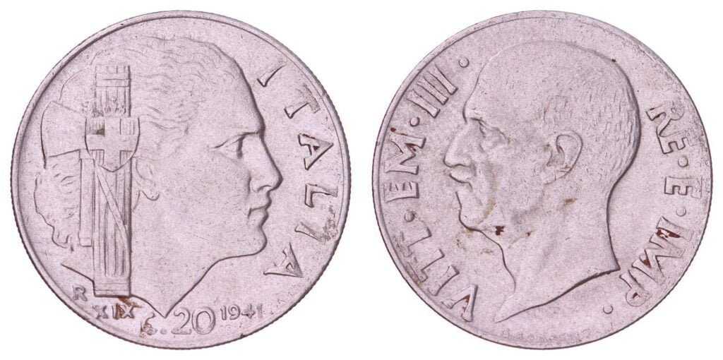 ITALY 20 centesimi 1941 VF