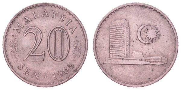 MALAYSIA 20 sen 1968 VF