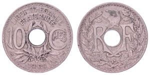 FRANCE 10 centimes 1929 VF