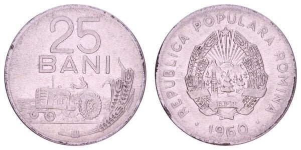 ROMANIA 25 bani 1960 VF
