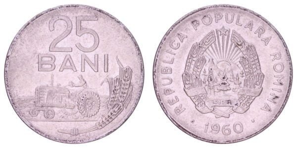 ROMANIA 25 bani 1960 VF