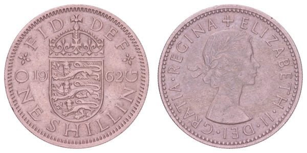 GREAT BRITAIN 1 shilling 1962 / English Shield / VF