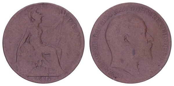 GREAT BRITAIN 1 penny 1910 F-