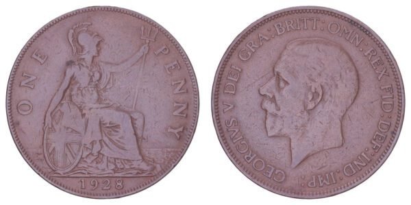 GREAT BRITAIN 1 penny 1928 VF-
