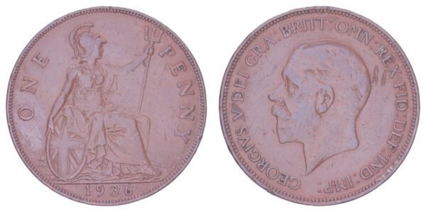 GREAT BRITAIN 1 penny 1936 VF