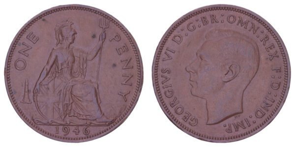 GREAT BRITAIN 1 penny 1946 VF