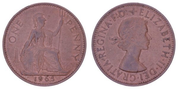 GREAT BRITAIN 1 penny 1965 VF