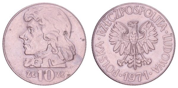 POLAND 10 zlotych 1971 / Tadeusz KoĹ›ciuszko / XF+