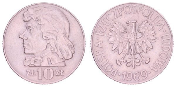 POLAND 10 zlotych 1969 / Tadeusz KoĹ›ciuszko / XF