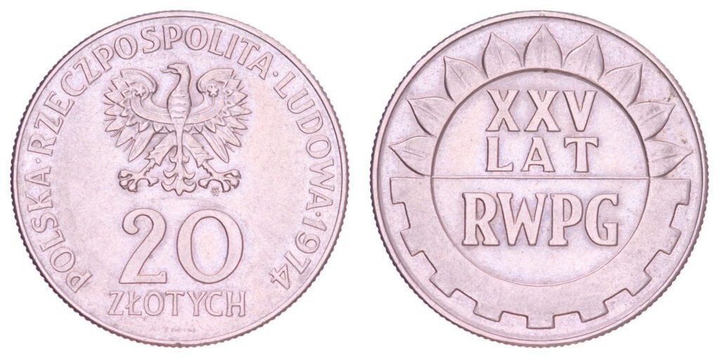 POLJSKA 20 zlotya 1974. / 25. obljetnica SEV-a / XF