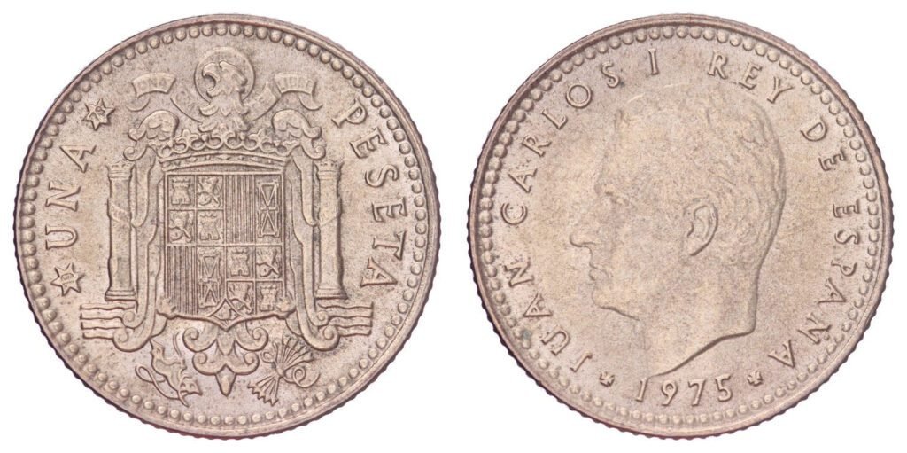 SPAIN 1 peseta 1975(78) UNC-