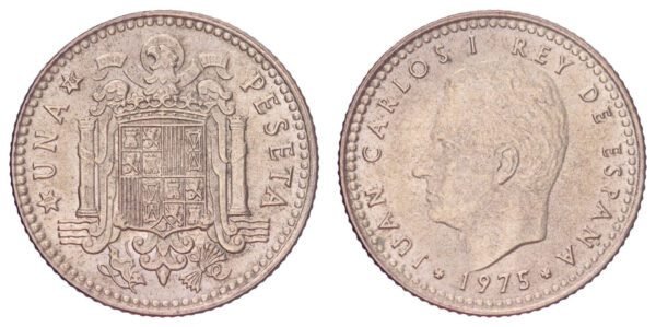 SPAIN 1 peseta 1975(78) UNC-