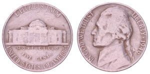 UNITED STATES OF AMERICA 5 cents 1946 / Jefferson Nickel / VF-