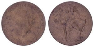 GERMANY 50 million mark 1923 / Weimar Republic / Ruhr und Rhein / Notgeld / VF