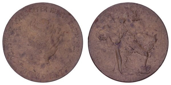 GERMANY 50 million mark 1923 / Weimar Republic / Ruhr und Rhein / Notgeld / VF