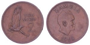 ZAMBIA 2 ngwee 1968 VF