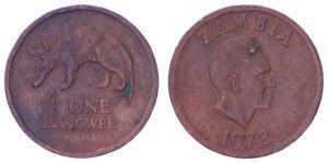 ZAMBIA 1 ngwee 1972 VF