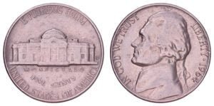 UNITED STATES OF AMERICA 5 cents 1964D / Jefferson Nickel / VF
