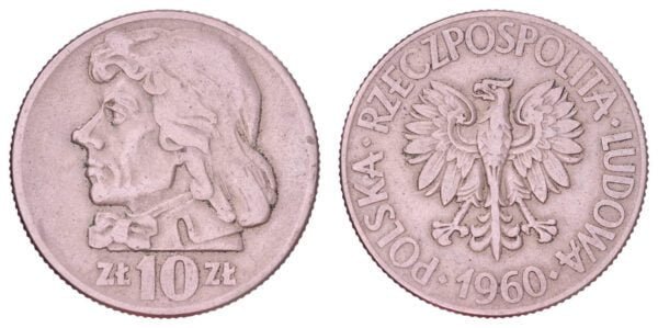 POLAND 10 zlotych 1960 VF