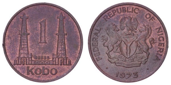 NIGERIA 1 kobo 1973 VF