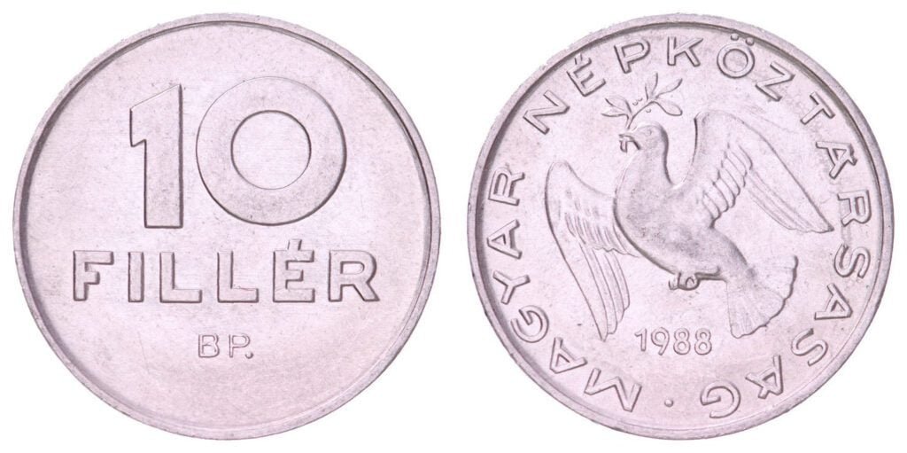 HUNGARY 10 filler 1988 XF+