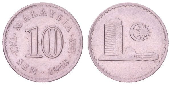 MALAYSIA 10 sen 1968 VF