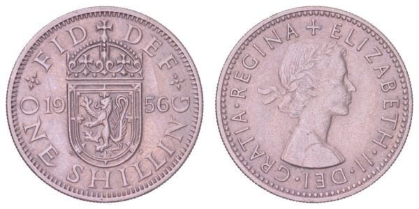 GREAT BRITAIN 1 shilling 1956 / Scottish Shield / VF+