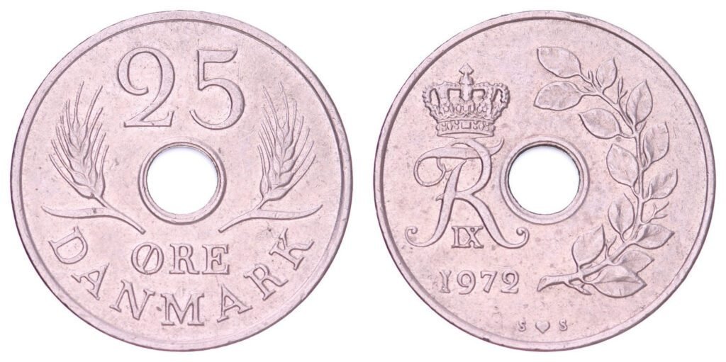 DENMARK 25 ore 1972 VF