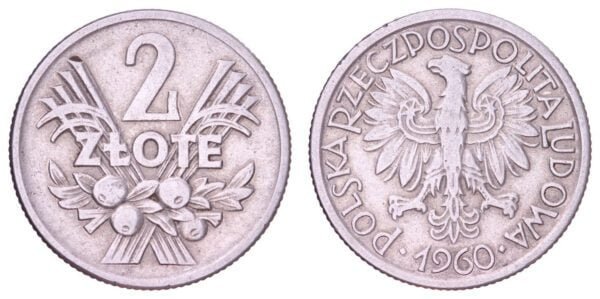 POLAND 2 zlote 1960 VF