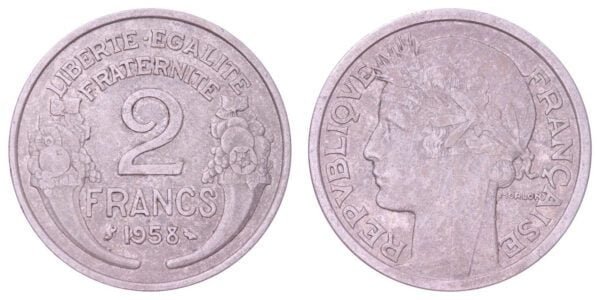 FRANCE 2 francs 1958 VF