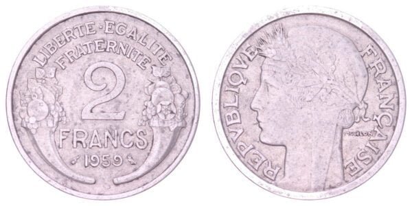 FRANCE 2 francs 1959 VF