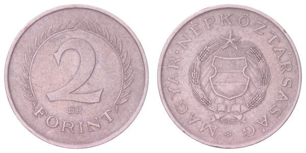 HUNGARY 2 forint 1963 VF