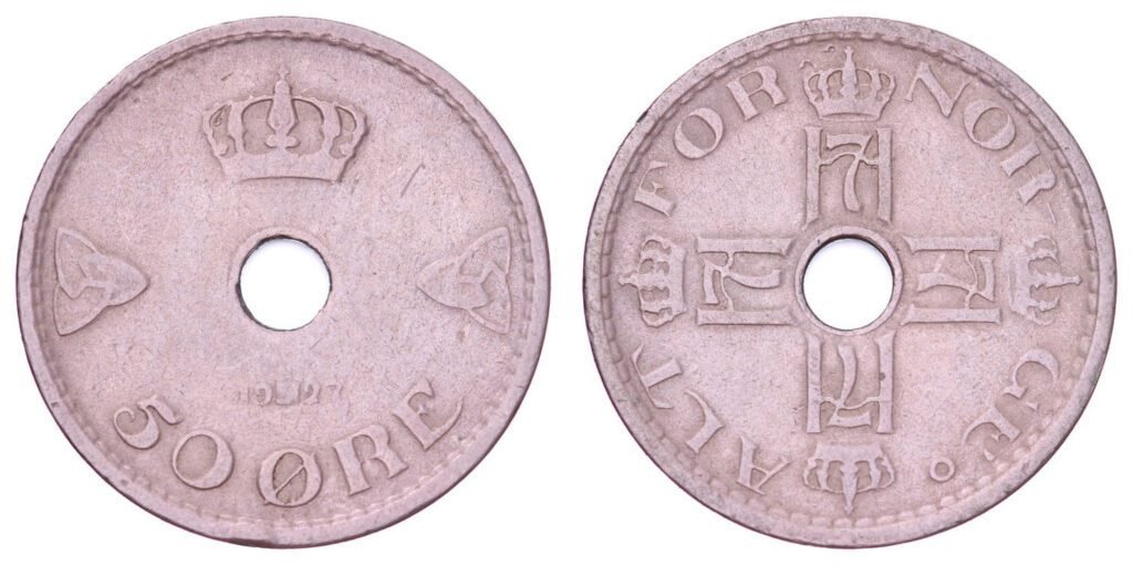 NORWAY 50 ore 1927 VF