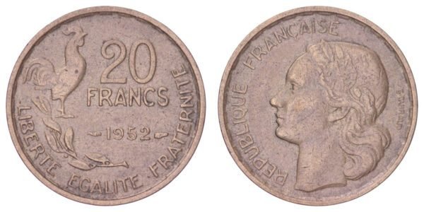 FRANCE 20 francs 1952 VF