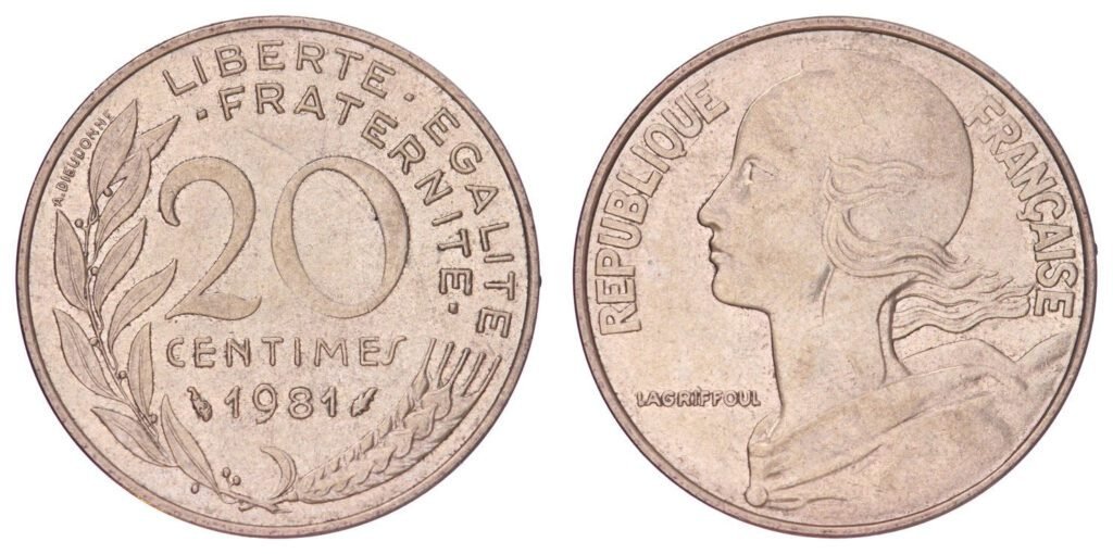 FRANCE 20 centimes 1981 XF+