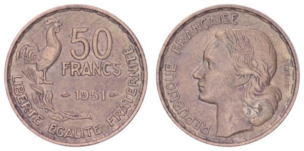 FRANCE 50 francs 1951 XF