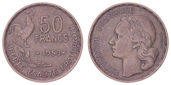 FRANCE 50 francs 1953 VF