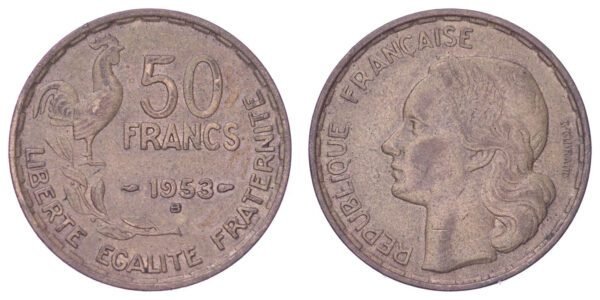 FRANCE 50 francs 1953B VF